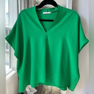 Karlie Solid V-Neck Top